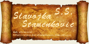 Slavojka Stamenković vizit kartica